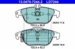 ATE set placute frana, frana disc ATE Ceramic 13.0470-7244.2 (13.0470-7244.2)