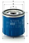 Mann-filter Filtru ulei MANN-FILTER W 712/16 (W 712/16) - automobilus