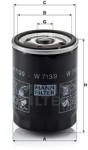 Mann-filter Filtru ulei MANN-FILTER W 713/9 (W 713/9) - automobilus