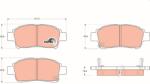 TRW set placute frana, frana disc TRW COTEC GDB3218 (GDB3218)