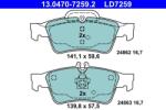 ATE set placute frana, frana disc ATE Ceramic 13.0470-7259.2 (13.0470-7259.2)