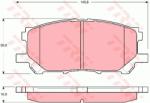 TRW set placute frana, frana disc TRW COTEC GDB3338 (GDB3338)