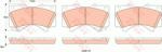 TRW set placute frana, frana disc TRW COTEC GDB3524 (GDB3524)