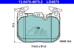 ATE set placute frana, frana disc ATE Ceramic 13.0470-4875.2 (13.0470-4875.2)