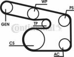Continental Ctam Set curea transmisie cu caneluri CONTINENTAL CTAM 6PK1900D1 (6PK1900D1) - automobilus
