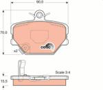 TRW set placute frana, frana disc TRW COTEC GDB1365 (GDB1365)