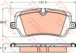 TRW set placute frana, frana disc TRW COTEC GDB2029 (GDB2029)