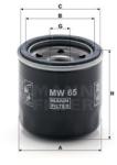 Mann-filter Filtru ulei MANN-FILTER MW 65 (MW 65) - automobilus