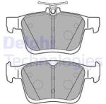 DELPHI set placute frana, frana disc DELPHI LP2490 (LP2490)