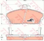 TRW set placute frana, frana disc TRW COTEC GDB496 (GDB496)