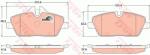 TRW set placute frana, frana disc TRW COTEC GDB1611 (GDB1611)
