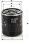 Mann-filter Filtru ulei MANN-FILTER W 6021 - automobilus
