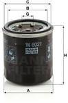 Mann-filter Filtru ulei MANN-FILTER W 6021 (W 6021) - automobilus