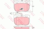 TRW set placute frana, frana disc TRW COTEC GDB1093 (GDB1093)