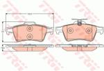 TRW set placute frana, frana disc TRW COTEC GDB2086 (GDB2086)