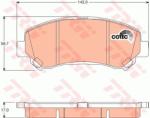 TRW set placute frana, frana disc TRW COTEC GDB3467 (GDB3467)