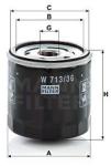 Mann-filter Filtru ulei MANN-FILTER W 713/36 (W 713/36) - automobilus