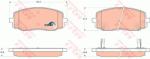 TRW set placute frana, frana disc TRW COTEC GDB3369 (GDB3369)