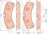 TRW set placute frana, frana disc TRW COTEC GDB1780 (GDB1780)