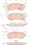 TRW set placute frana, frana disc TRW COTEC GDB4139 (GDB4139)