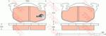 TRW set placute frana, frana disc TRW COTEC GDB327 (GDB327)