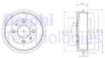 DELPHI Tambur frana DELPHI BF200 (BF200) - automobilus