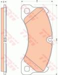 TRW set placute frana, frana disc TRW COTEC GDB1774 (GDB1774)