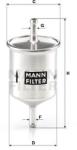Mann-filter filtru combustibil MANN-FILTER WK 66 (WK 66) - automobilus