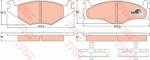 TRW set placute frana, frana disc TRW COTEC GDB1219 (GDB1219)