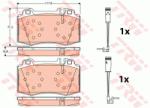 TRW set placute frana, frana disc TRW COTEC GDB1543 (GDB1543)