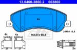 ATE set placute frana, frana disc ATE 13.0460-3860.2 - automobilus