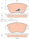 TRW set placute frana, frana disc TRW COTEC GDB1842 (GDB1842)