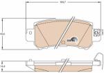 TRW set placute frana, frana disc TRW COTEC GDB3539 (GDB3539)
