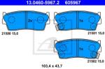 ATE set placute frana, frana disc ATE 13.0460-5967.2 (13.0460-5967.2)