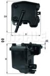 MAHLE filtru combustibil MAHLE KL 431D (KL 431D) - automobilus