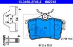 ATE set placute frana, frana disc ATE 13.0460-2745.2 (13.0460-2745.2)