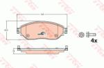 TRW set placute frana, frana disc TRW COTEC GDB2096 (GDB2096)