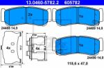 ATE set placute frana, frana disc ATE 13.0460-5782.2 (13.0460-5782.2)