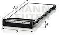 Mann-filter Filtru, aer habitaclu MANN-FILTER CU 2808-2 (CU 2808-2)
