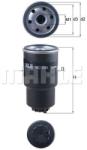MAHLE filtru combustibil MAHLE KC 584 (KC 584) - automobilus