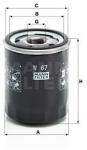 Mann-filter Filtru ulei MANN-FILTER W 67 (W 67) - automobilus