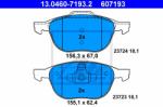 ATE set placute frana, frana disc ATE 13.0460-7193.2 (13.0460-7193.2)