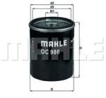 MAHLE Filtru ulei MAHLE OC 986 (OC 986) - automobilus