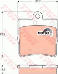 TRW set placute frana, frana disc TRW COTEC GDB1545 (GDB1545)