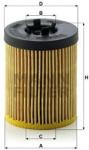 Mann-filter Filtru ulei MANN-FILTER HU 611/1 x (HU 611/1 x) - automobilus