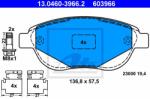 ATE set placute frana, frana disc ATE 13.0460-3966.2 (13.0460-3966.2)