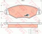 TRW set placute frana, frana disc TRW COTEC GDB1500 (GDB1500)