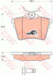 TRW set placute frana, frana disc TRW COTEC GDB1596 (GDB1596)