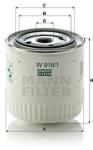 Mann-filter Filtru ulei MANN-FILTER W 916/1 (W 916/1) - automobilus
