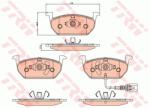 TRW set placute frana, frana disc TRW COTEC GDB2080 (GDB2080)